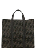 Fendi Men Embroidered Canvas Shopping Bag