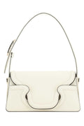 Valentino Garavani Women Ivory Leather Le Grand Deuxieme Shoulder Bag