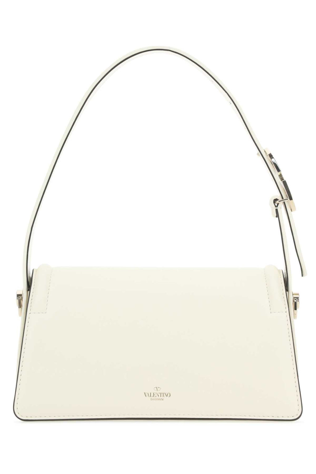 Valentino Garavani Women Ivory Leather Le Grand Deuxieme Shoulder Bag