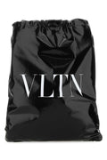 Valentino Garavani Men Black Leather Vltn Sack
