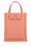 Salvatore Ferragamo Women Salmon Nappa Leather Mini Viva Bow Handbag