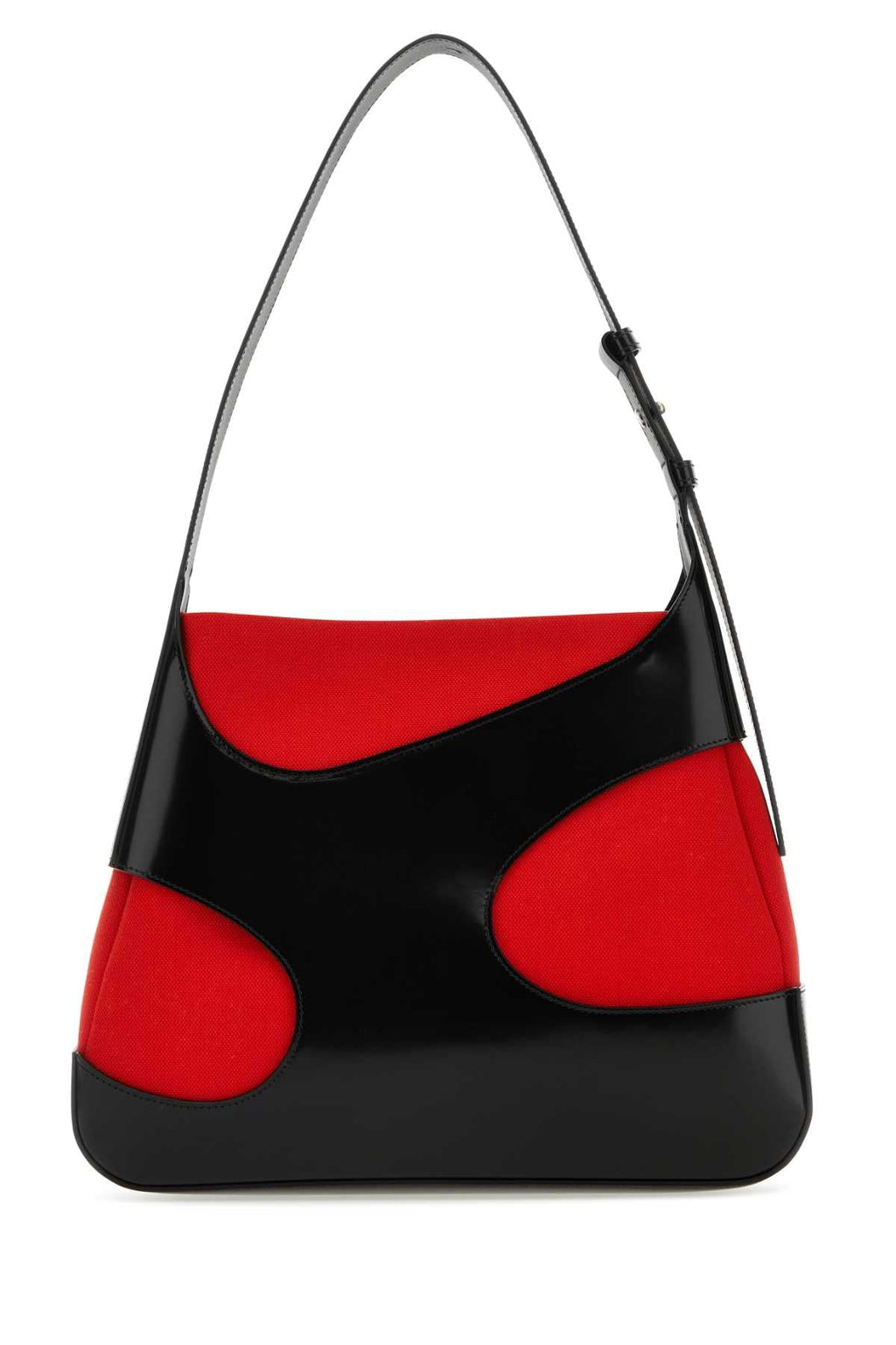 Salvatore Ferragamo Women Two-Tone Leather And Canvas Cut Out L Shoulder Bag