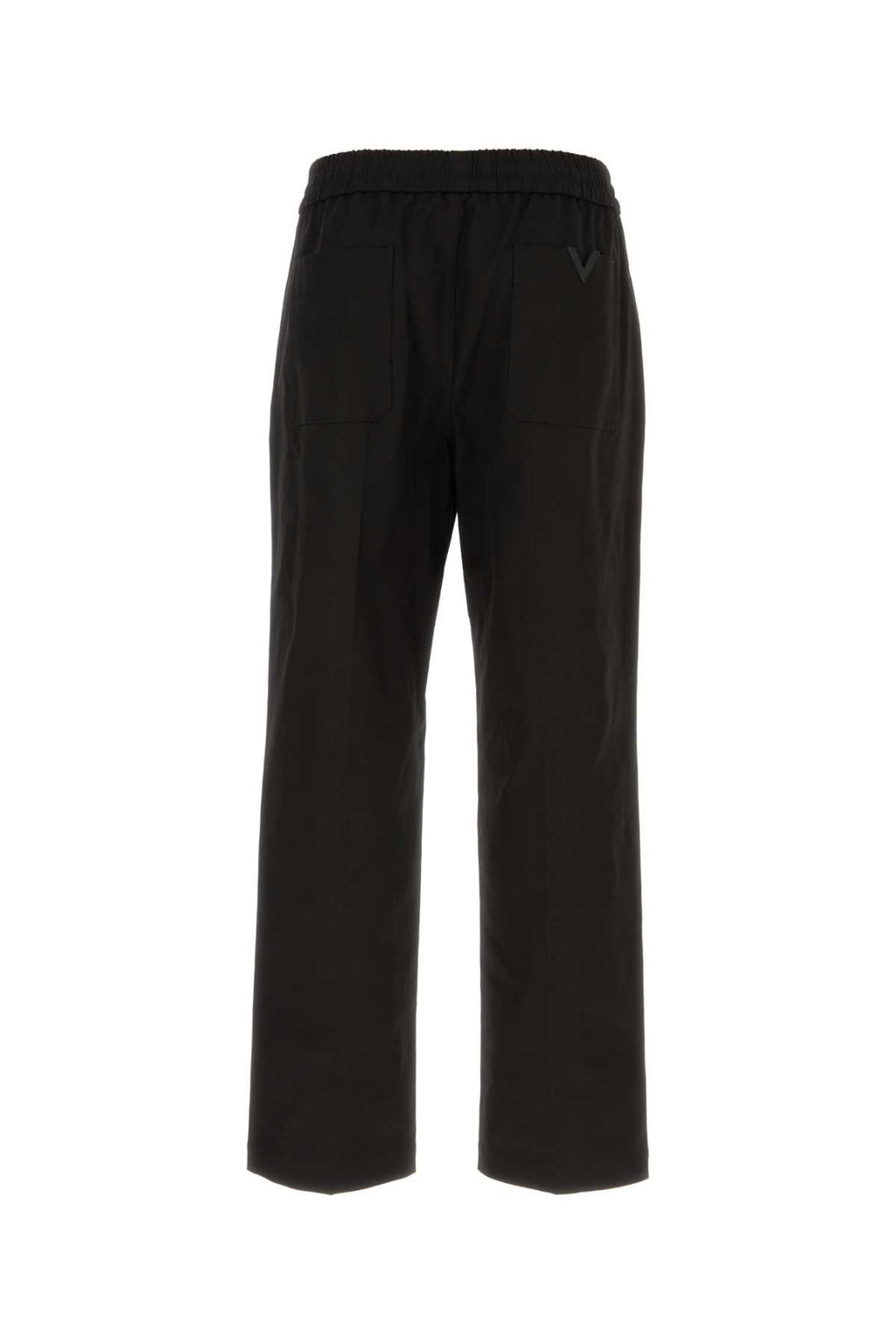 Valentino Garavani Men Black Stretch Cotton Pant