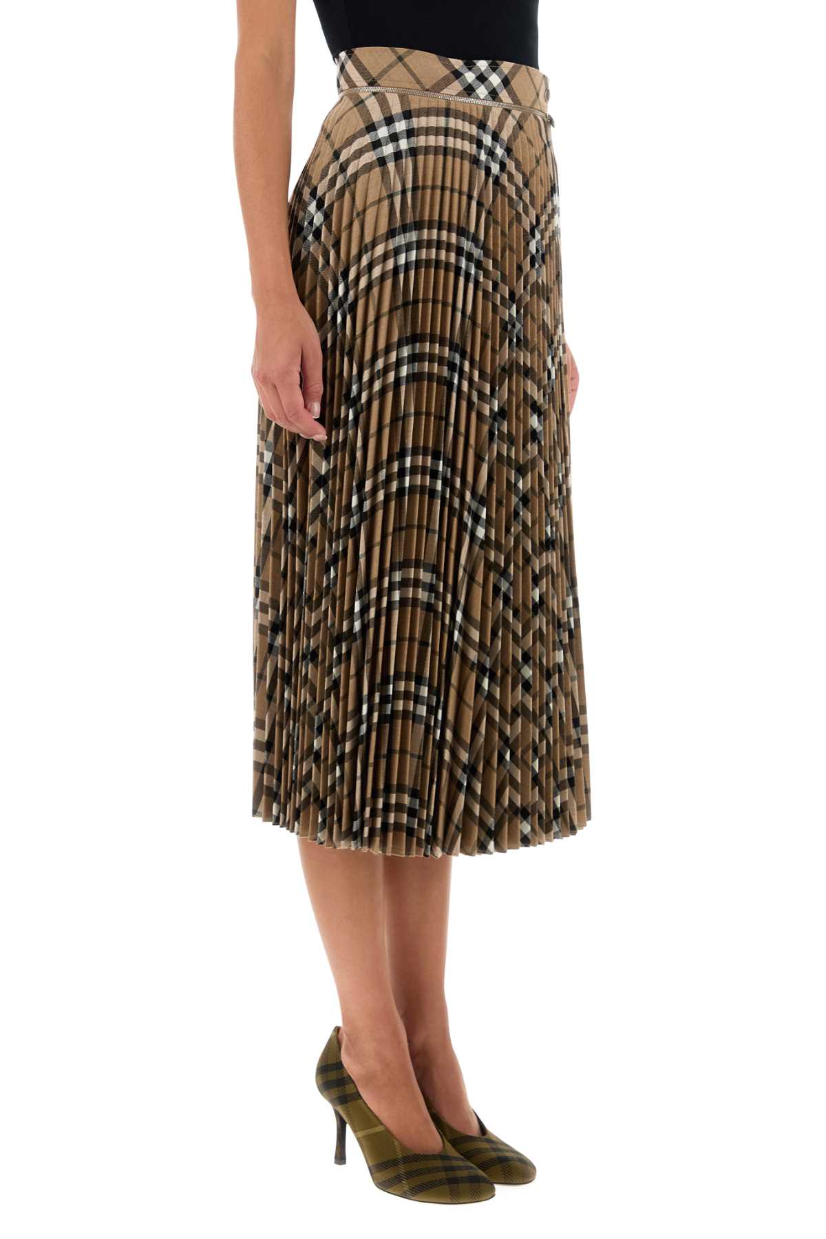Burberry Women Embroidered Polyester Blend Skirt