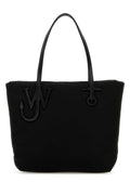 Jw Anderson Women Black Fabric Puffy Anchor Shopping Bag