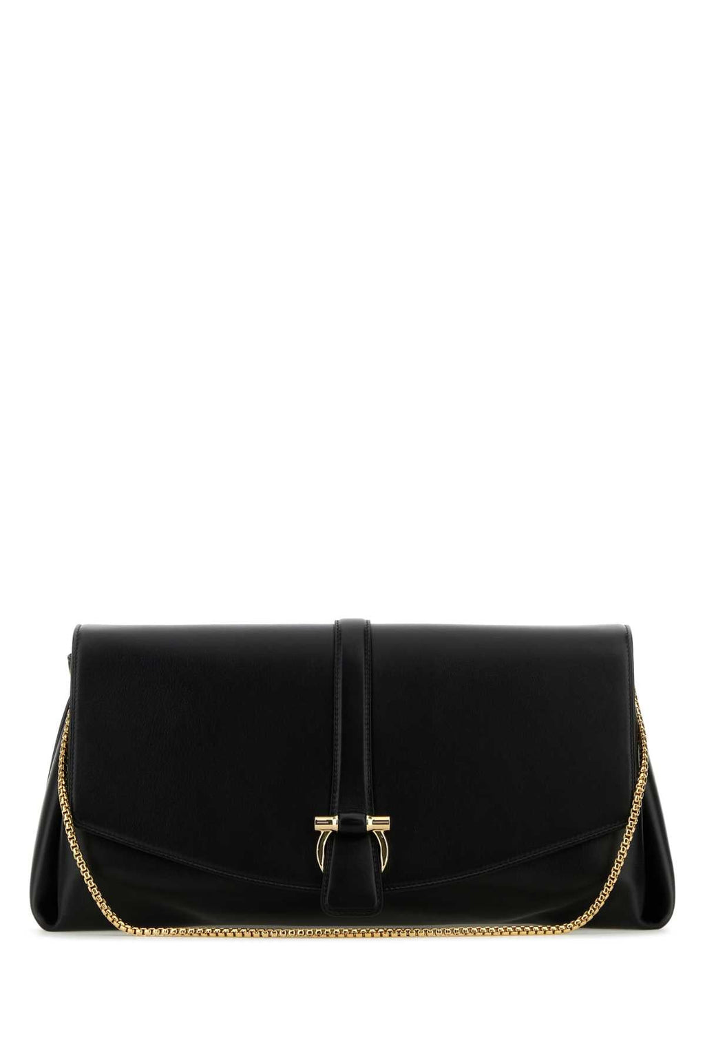 Salvatore Ferragamo Women Black Leather Large Crossbody Bag