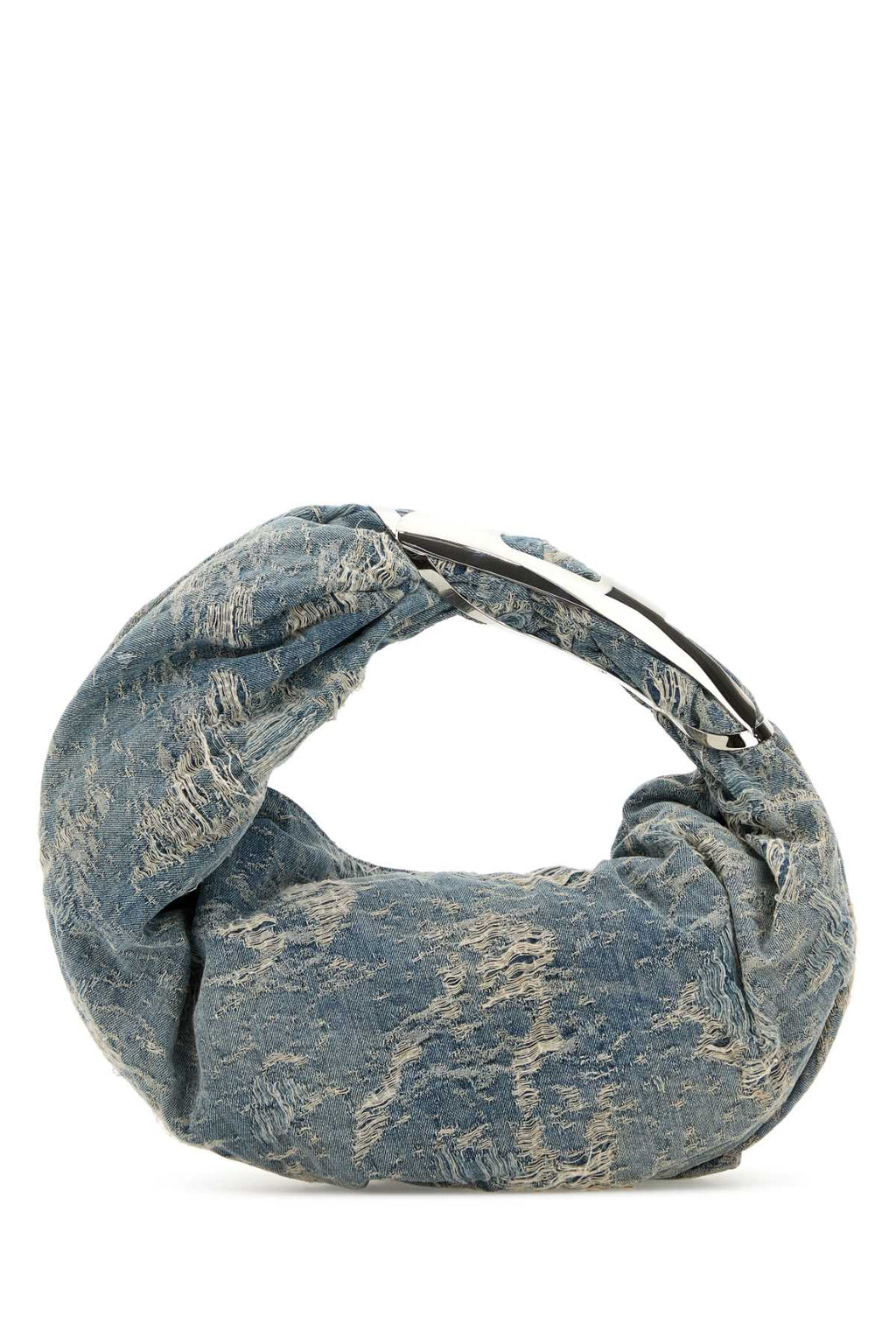 Diesel Women Denim Grab-D Hobo Shopping Bag