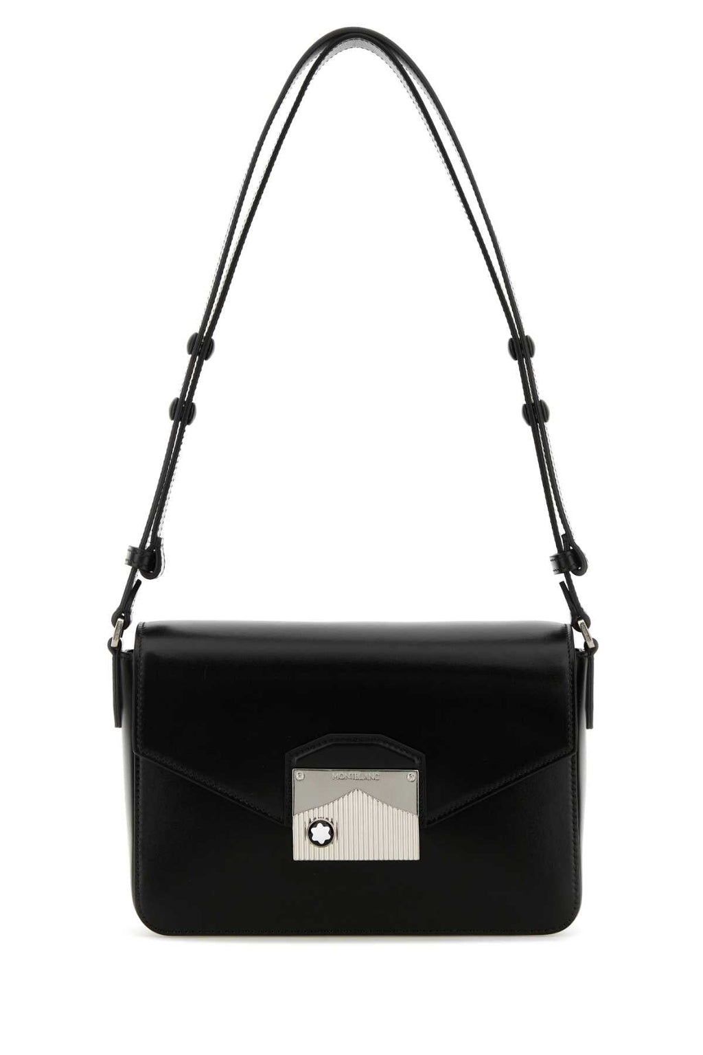 Montblanc Men Black Leather Meisterstuck Shoulder Bag