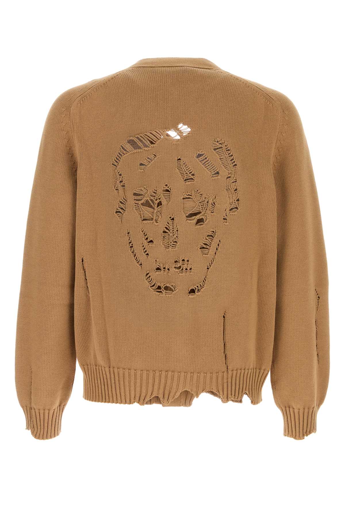 Alexander Mcqueen Men Biscuit Cotton Cardigan