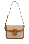Valentino Garavani Women Two-Tone Canvas And Leather 9To5 Shoulder Bag