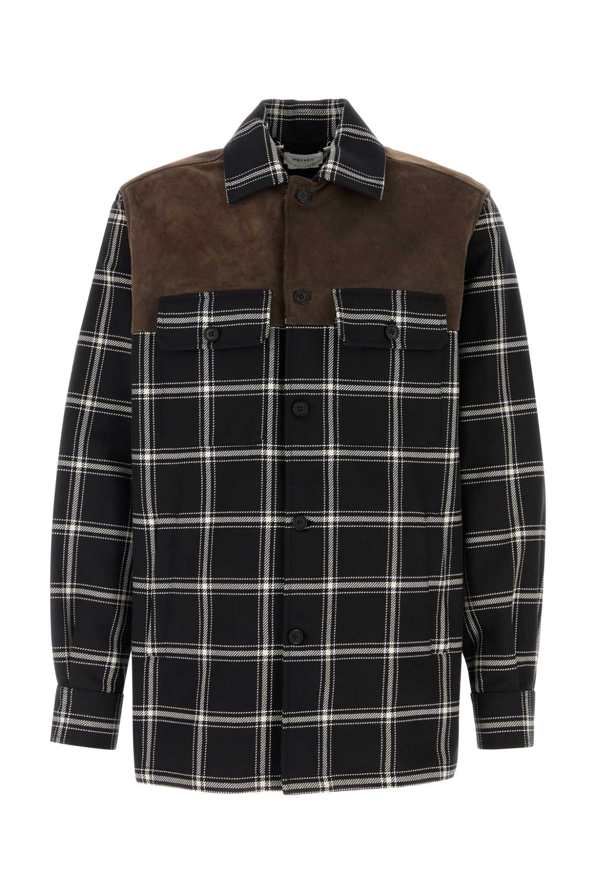 Alexander Mcqueen Men Embroidered Cotton Shirt