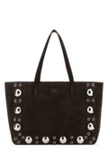 Valentino Garavani Women Brown Suede Nellcã´Te Shopping Bag