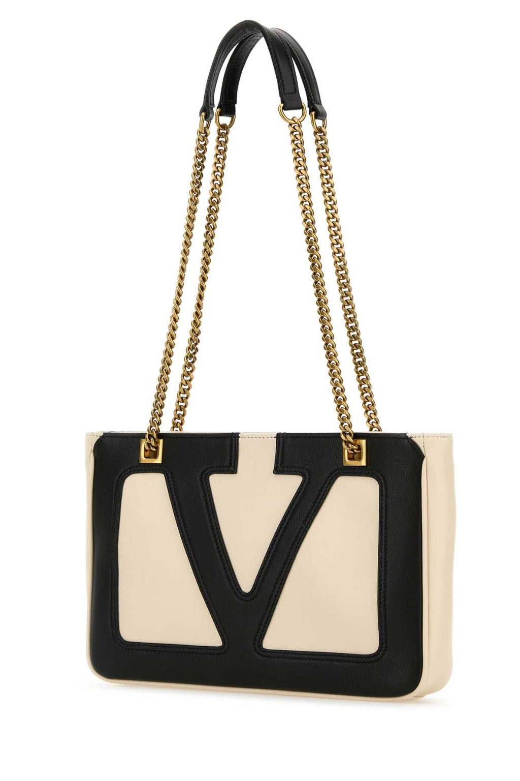 Valentino Garavani Men Ivory Nappa Leather Small Viva Superstar Shoulder Bag