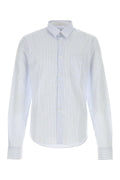 Prada Men Embroidered Poplin Shirt