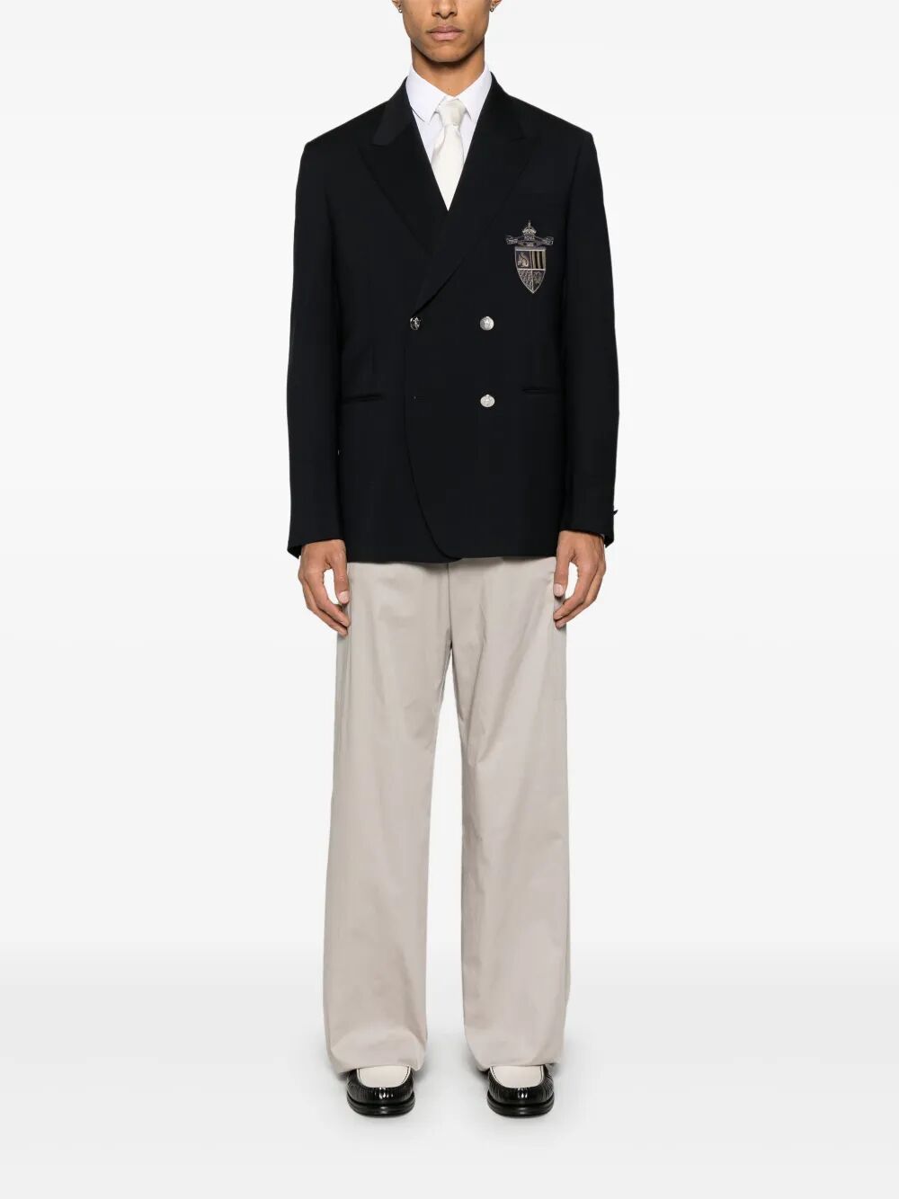 Fendi Men Straight-Cut Cargo Cotton Trousers