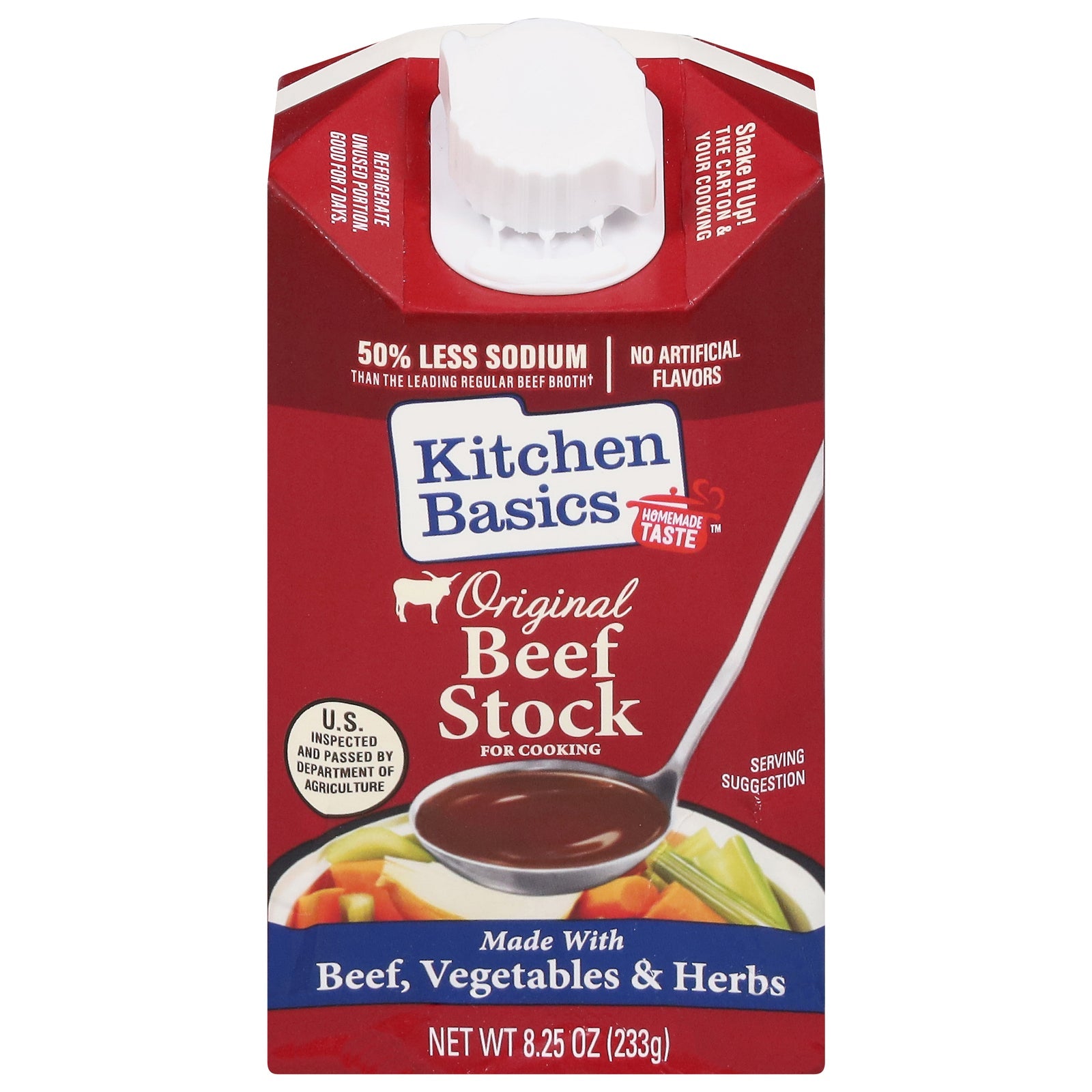 Kitchen Basics Beef Stock, 8.25 oz., Pack of 12
