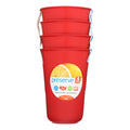 Preserve Everyday Cups - Pepper Red - 4 Pack - BPA-Free & Recycled Plastic