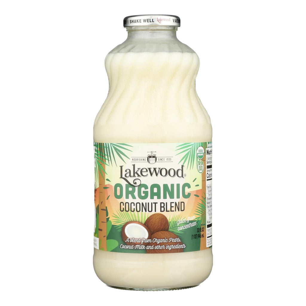 Lakewood Organic Coconut Water Blend, Non-Alcoholic Hydration Drink, Case of 6 (32 Fl. Oz. Ea.)