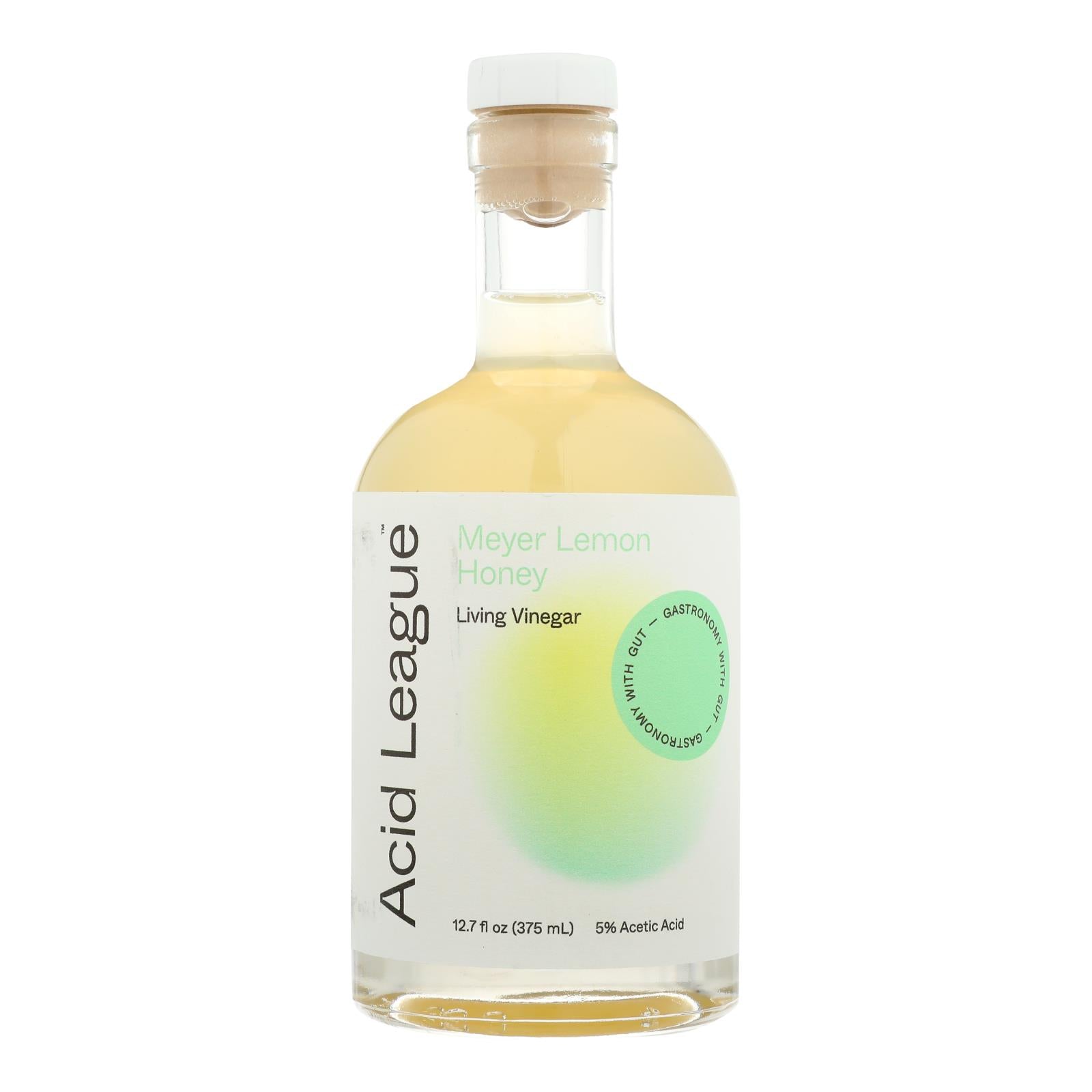 Acid League Lvng Vingr Meyer Lemon Honey Vinegar - 6 x 12.7 fl oz
