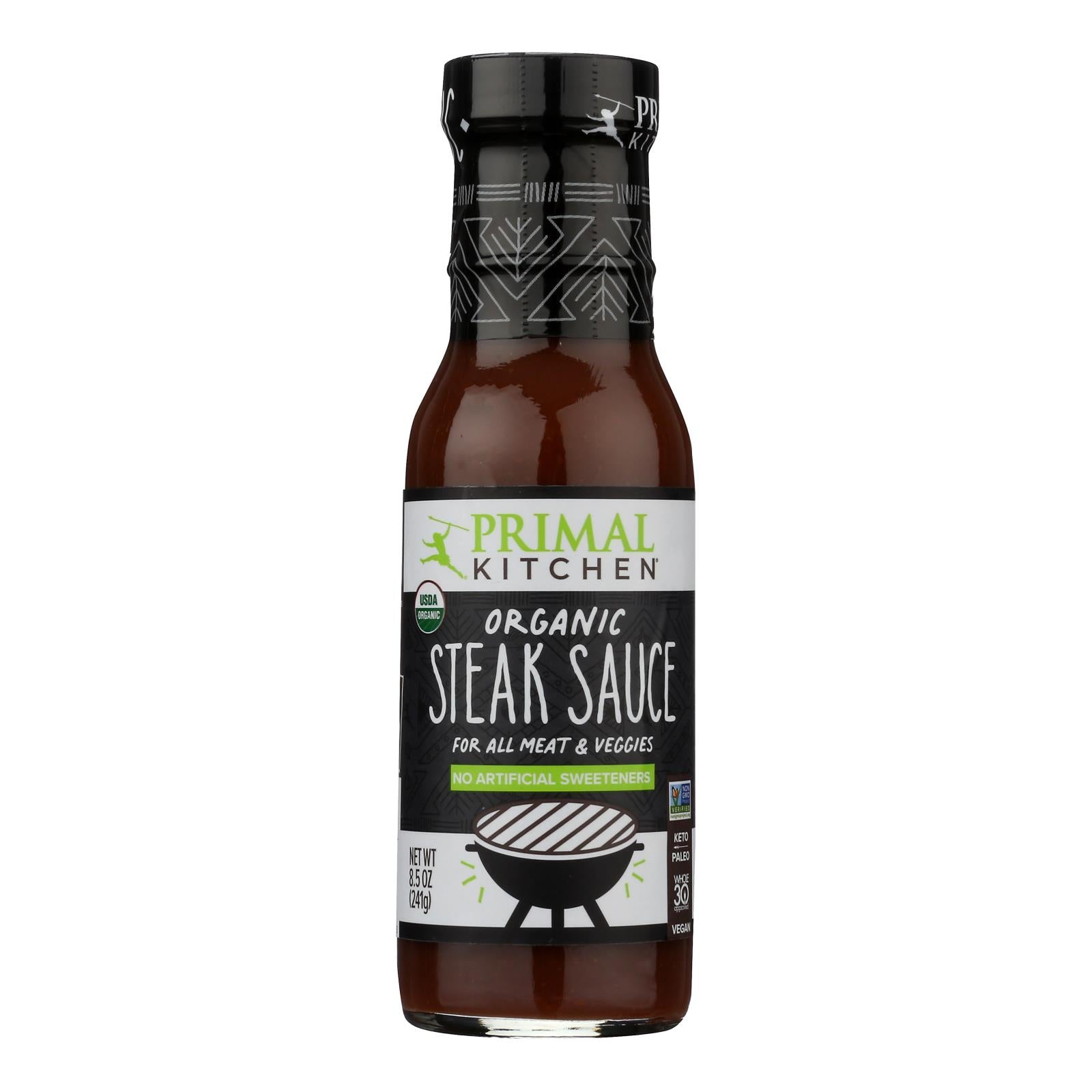 Primal Kitchen Sugar-Free Steak Sauce, Keto & Paleo, 8.5 oz, Pack of 6