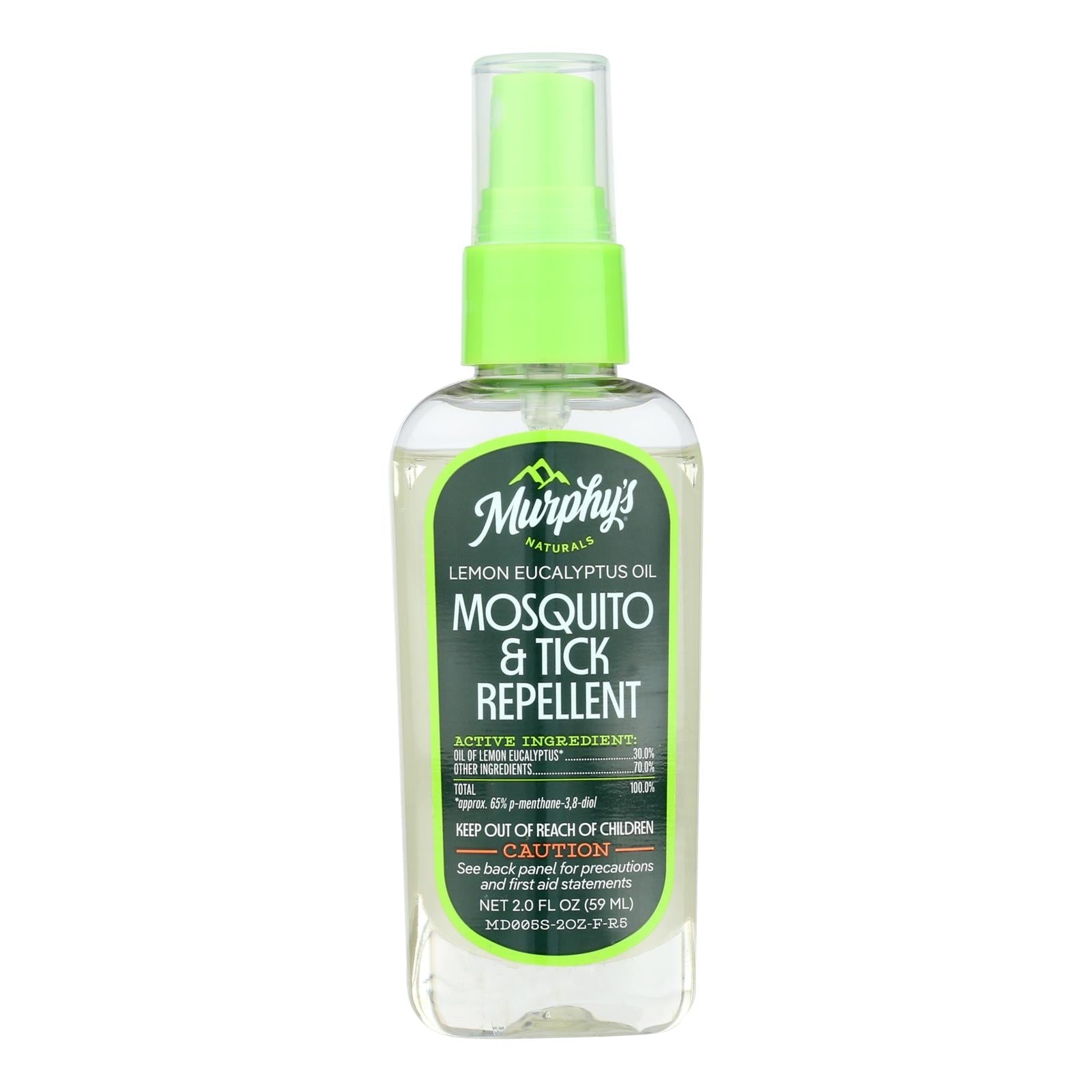 Murphy's Naturals Mosquito & Tick Repellent Lemon Eucalyptus - Pack of 6 - 2 fl oz