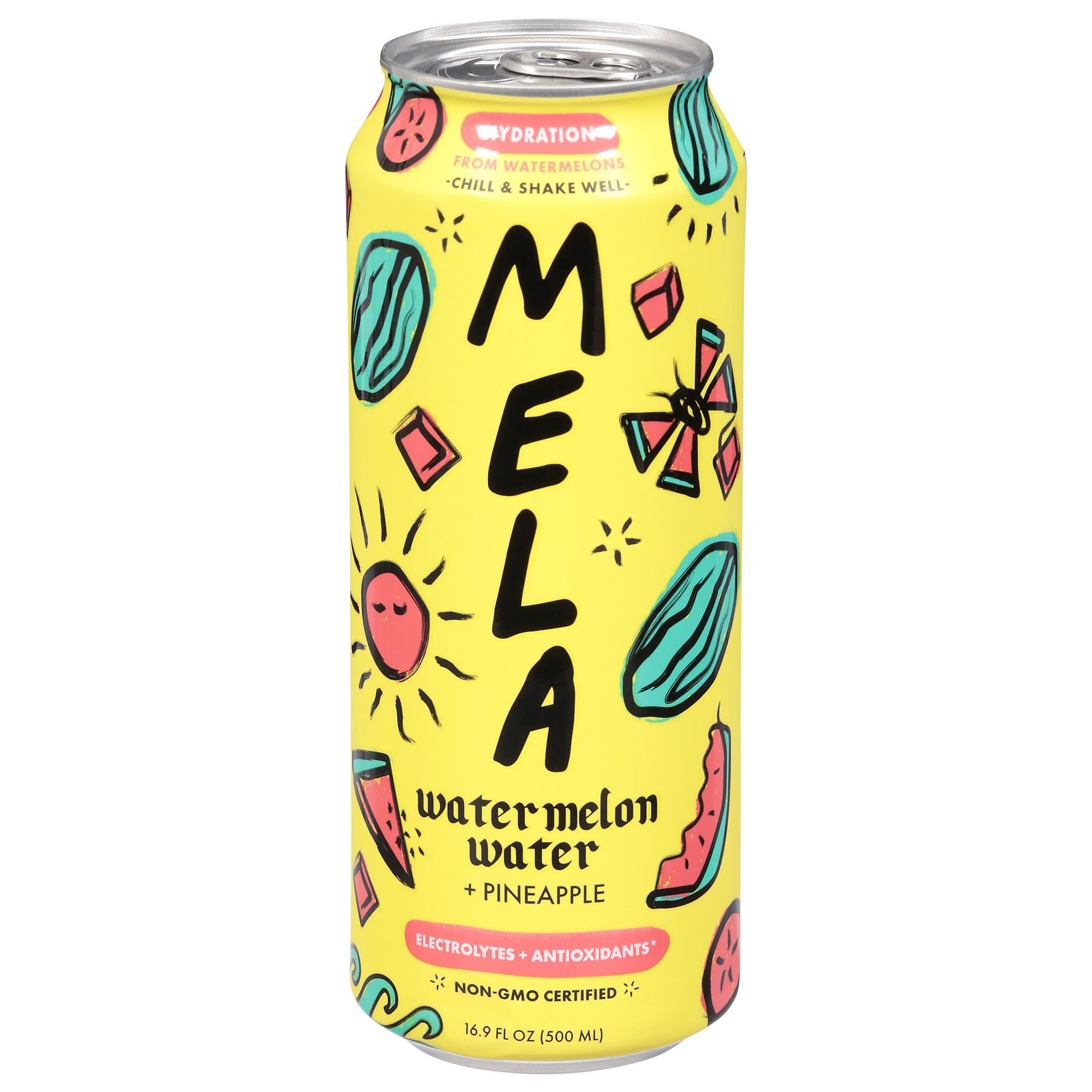 Mela Water Watermelon Pineapple Hydration - 12 x 16.9 fl oz