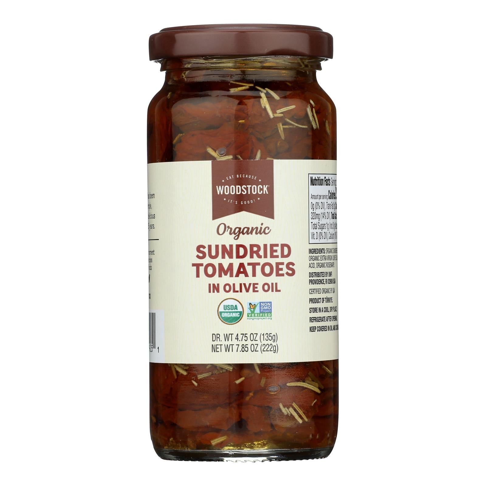 Woodstock Tomato & Sun-Dried Olive Oil, Organic, 7.85 oz  (Pack of 12)
