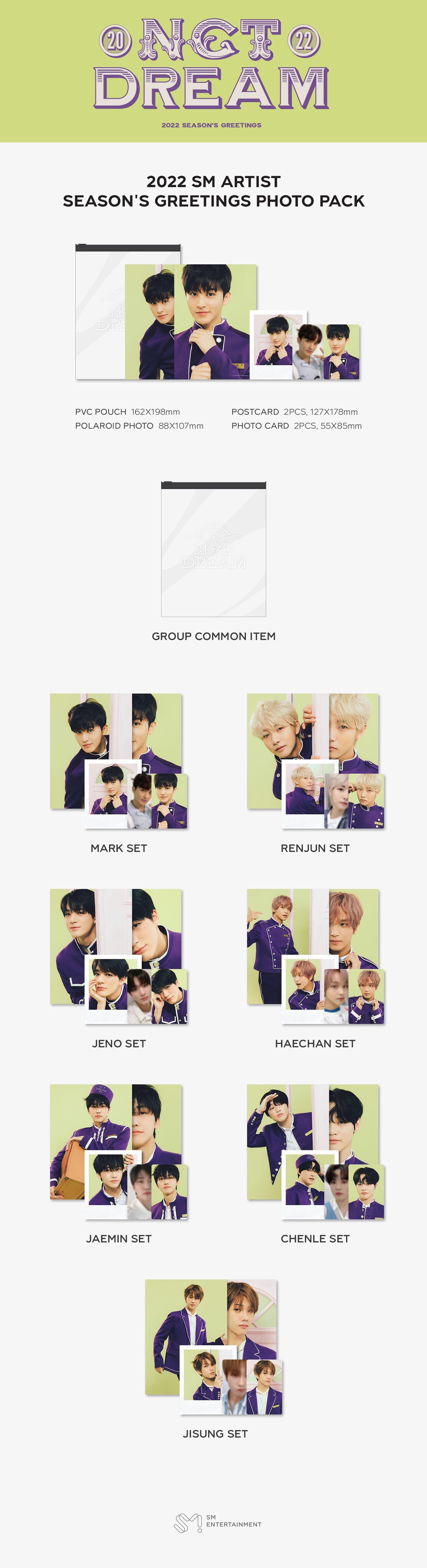 2022 Sm Artist Season's Greetings Photo Pack