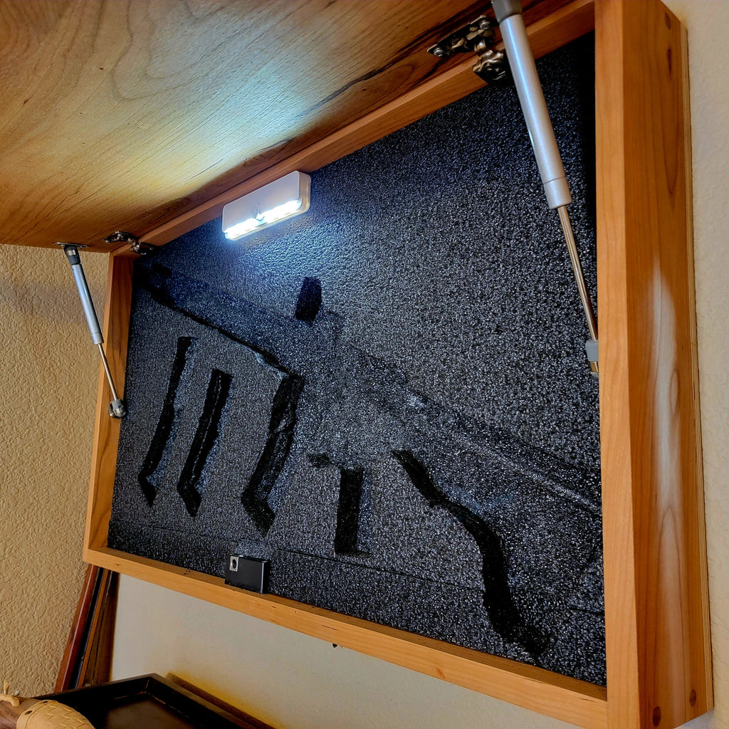 Large Handcrafted Cherry Hardwood Concealment Box – Made by U.S. Veterans