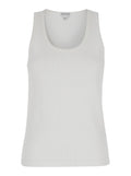 Bottega Veneta Women White Ribbed Tank Top With U Neckline In Cotton Woman Bottega Veneta