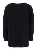 Max Mara Women 'Radames' Black Sweater With Boat Neckline In Wool And Cashmere Woman