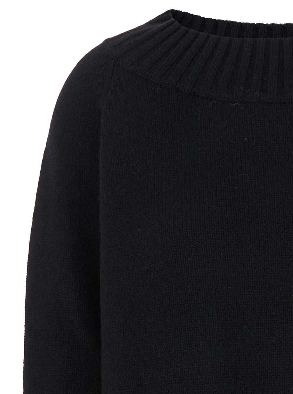 Max Mara Women 'Radames' Black Sweater With Boat Neckline In Wool And Cashmere Woman