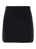 Sportmax Women 'Teiera' Black Mini Skirt In Wool Woman