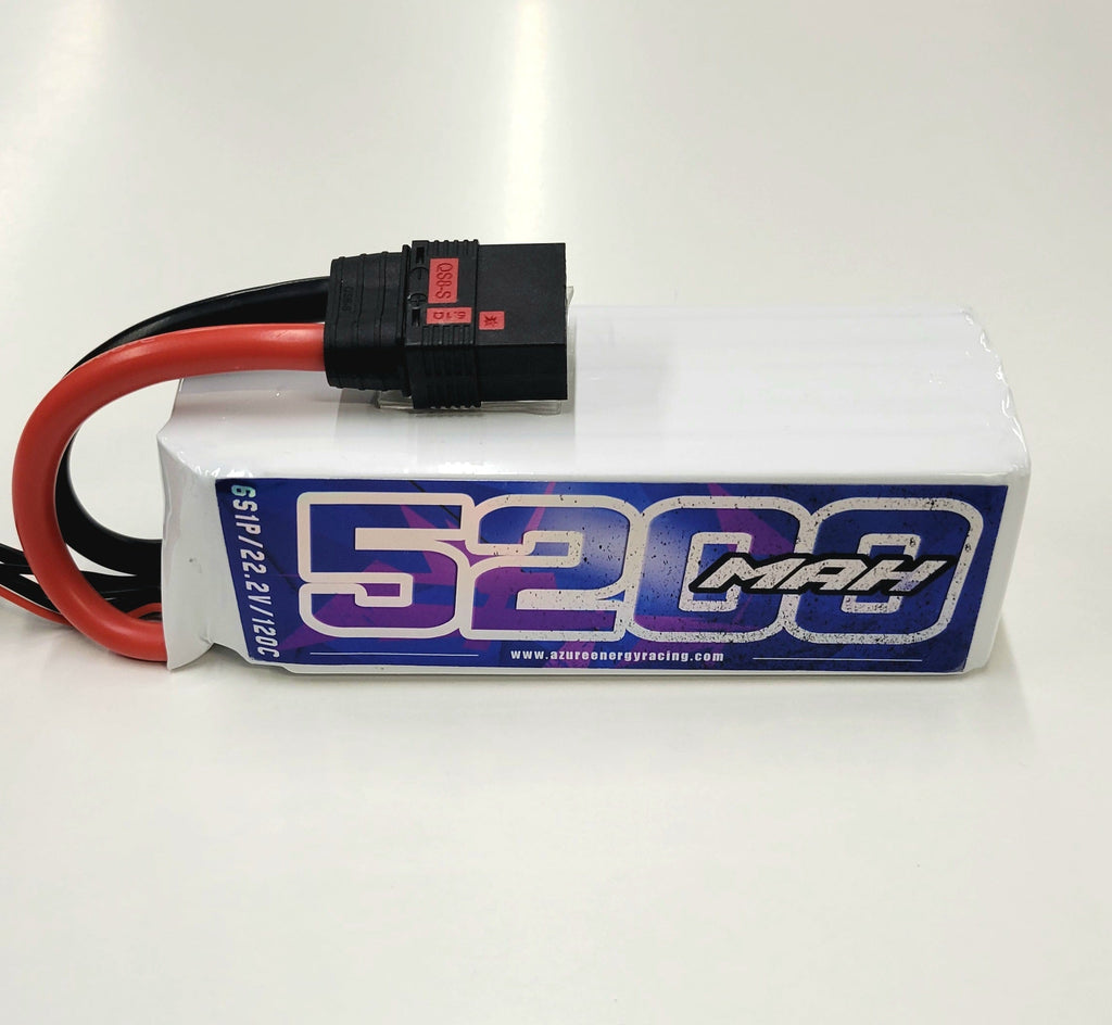 AZURE RACING SERIES 6s 5200 MAH MACH 2-V3 LIPO BATTERYS COMPETITION SERIES