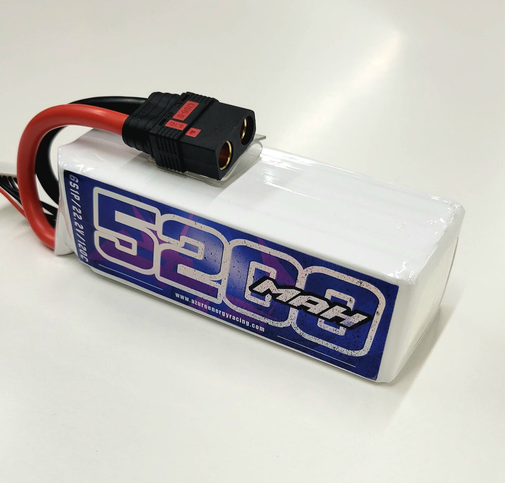 AZURE RACING SERIES 6s 5200 MAH MACH 2-V3 LIPO BATTERYS COMPETITION SERIES