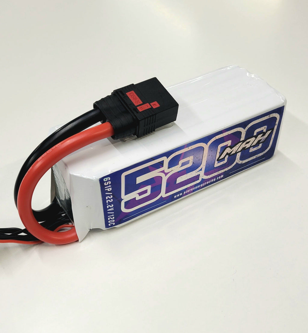 AZURE RACING SERIES 6s 5200 MAH MACH 2-V3 LIPO BATTERYS COMPETITION SERIES