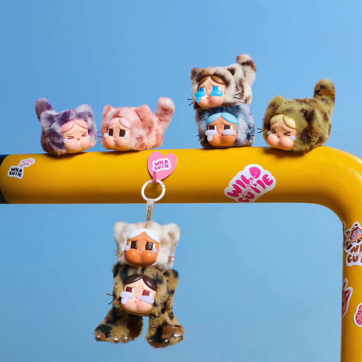 [IN STOCK] POPMART CRYBABY Wild but Cutie Series - Vinyl Plush Pendant Blind Box