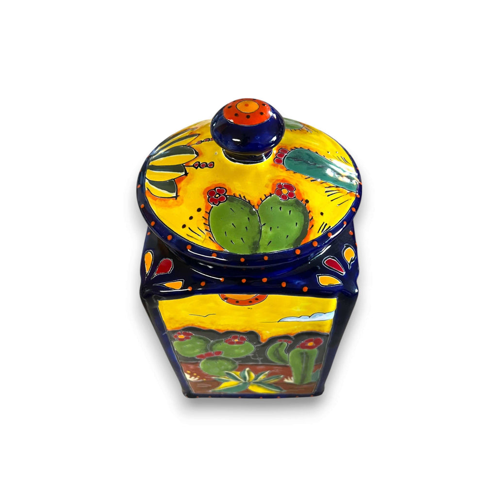 Handmade Desert Canister Set | Colorful Mexican Talavera Pottery
