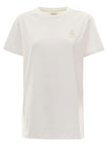 Isabel Marant Etoile Women 'Aby' White T-Shirt With Crew Neck And Short Sleeves In Cotton For Women