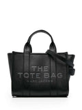 Marc Jacobs Women 'The Mini Tote Bag' Black Bag With Logo In Hammered Leather Women