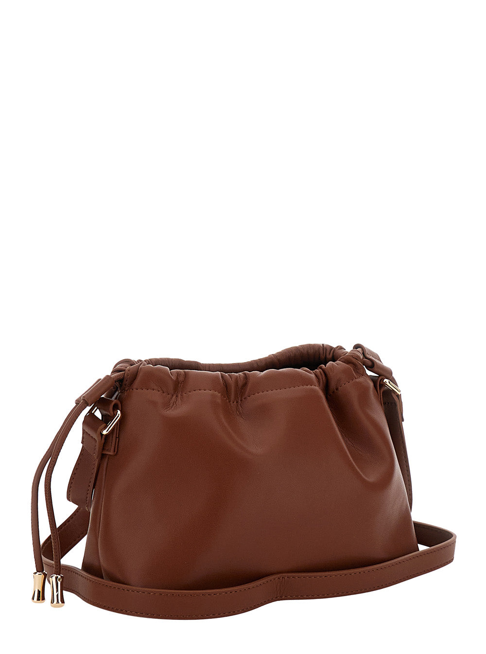 A.P.C. Women Ninon Mini Crossbody Bag With Engraved Logo On The Front And Adjustable Ecoleather Strap Brown Women