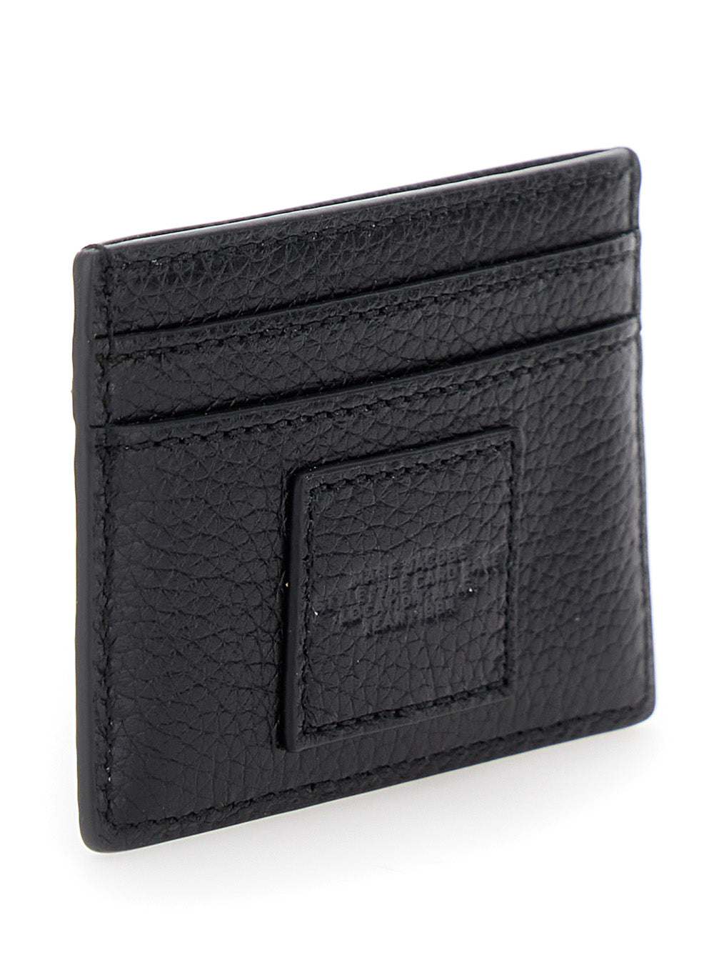 Marc Jacobs Women Black Card Holder With Card Slot And Logo On The Front In Leather Women
