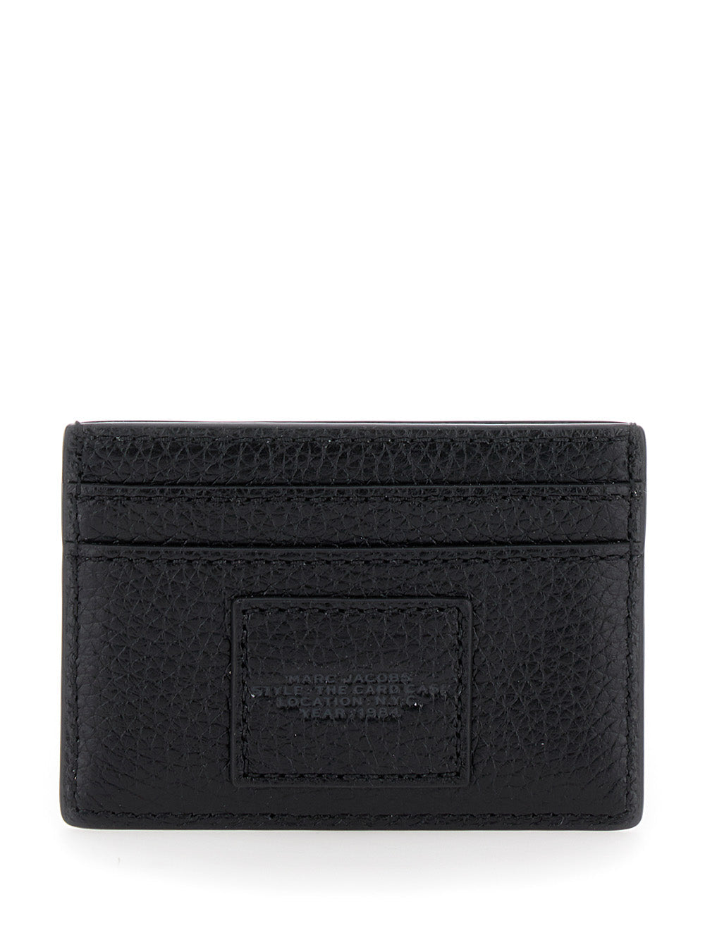 Marc Jacobs Women Black Card Holder With Card Slot And Logo On The Front In Leather Women