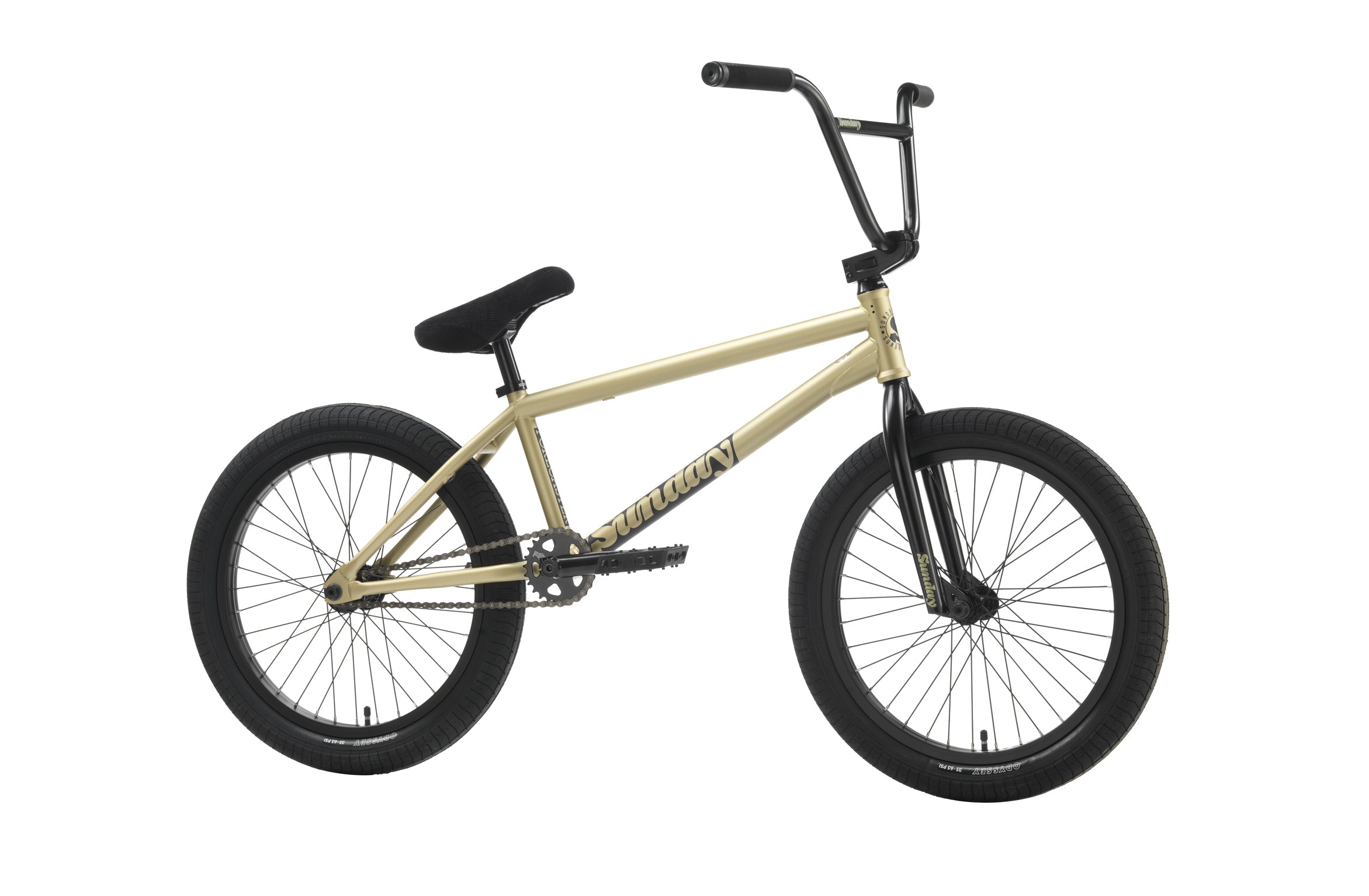 Sunday 2025 Forecaster (FC) Broc Raiford Signature 21″ Complete BMX Bike - Matte Metallic Gold (LHD)
