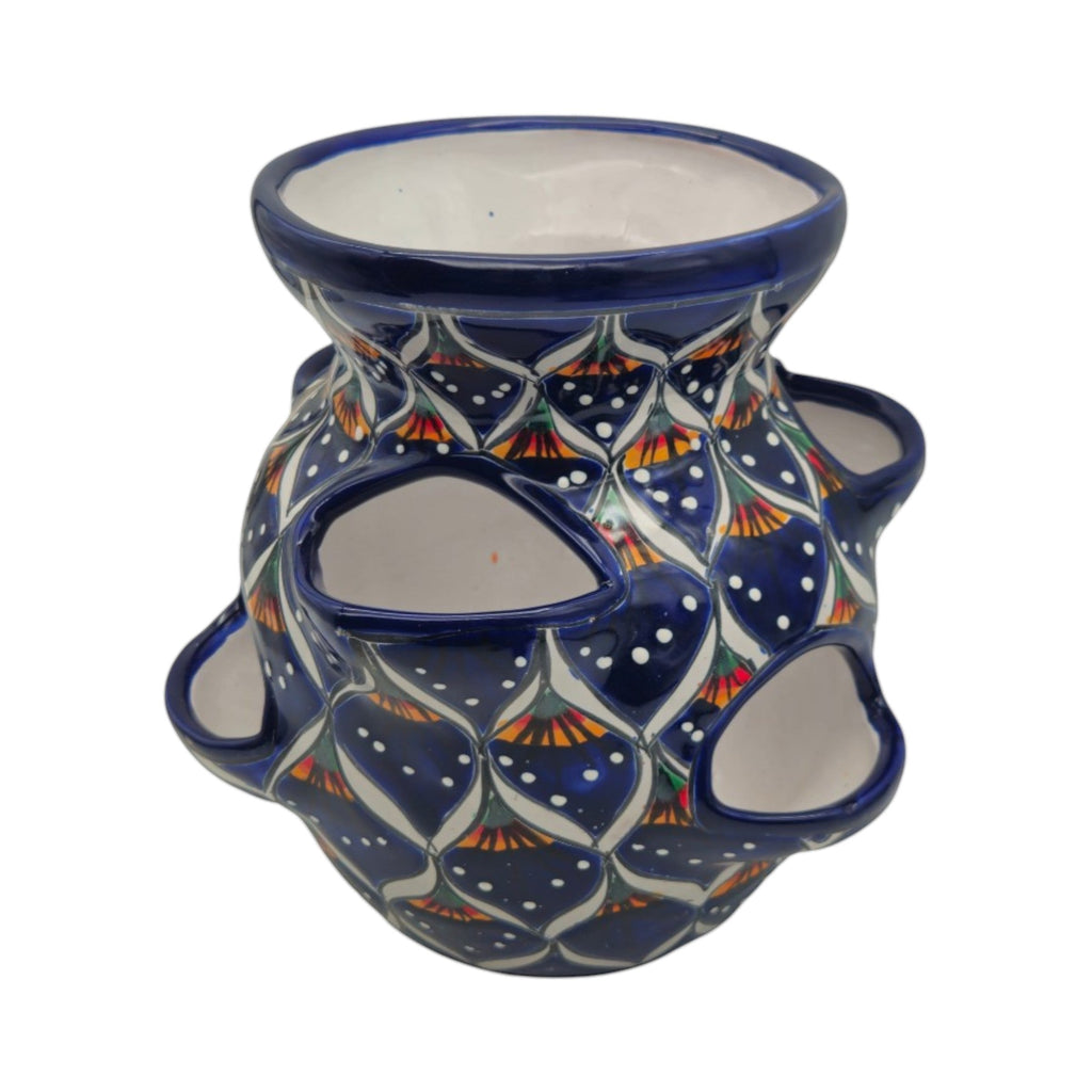 Talavera Strawberry Planter | Blue Peacock Design