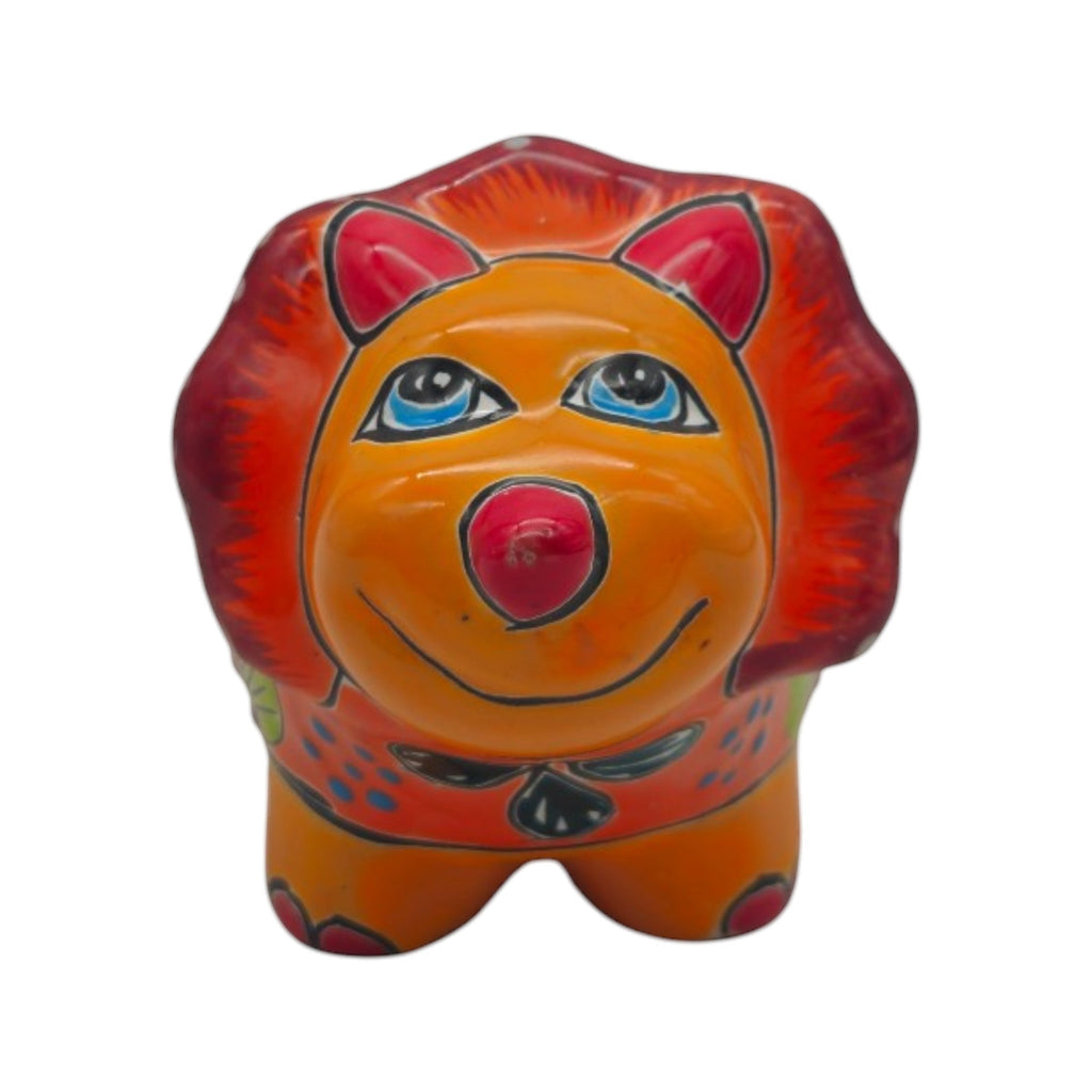 Talavera Triceratops Planter | Colorful Dinosaur Pot