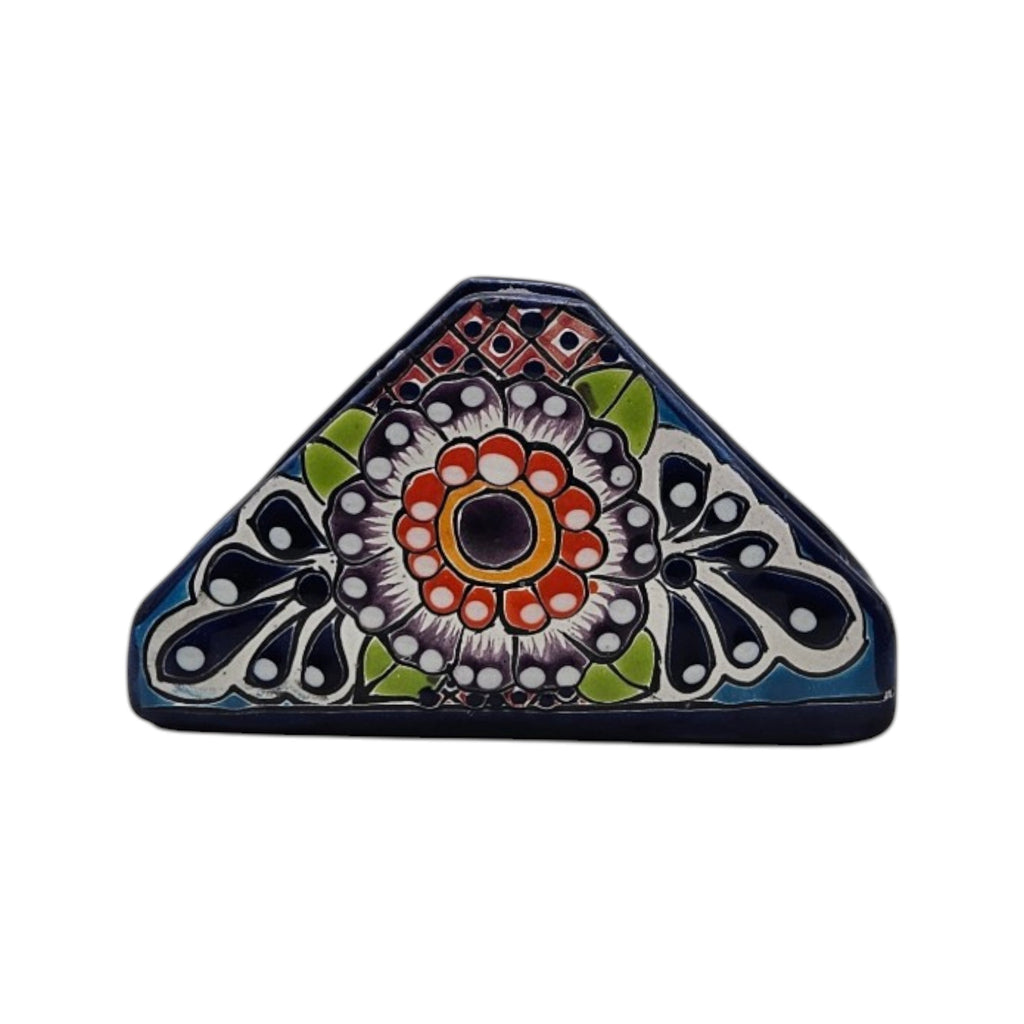 Talavera Napkin Holder | Hand-Painted Mexican Ceramic Decor
