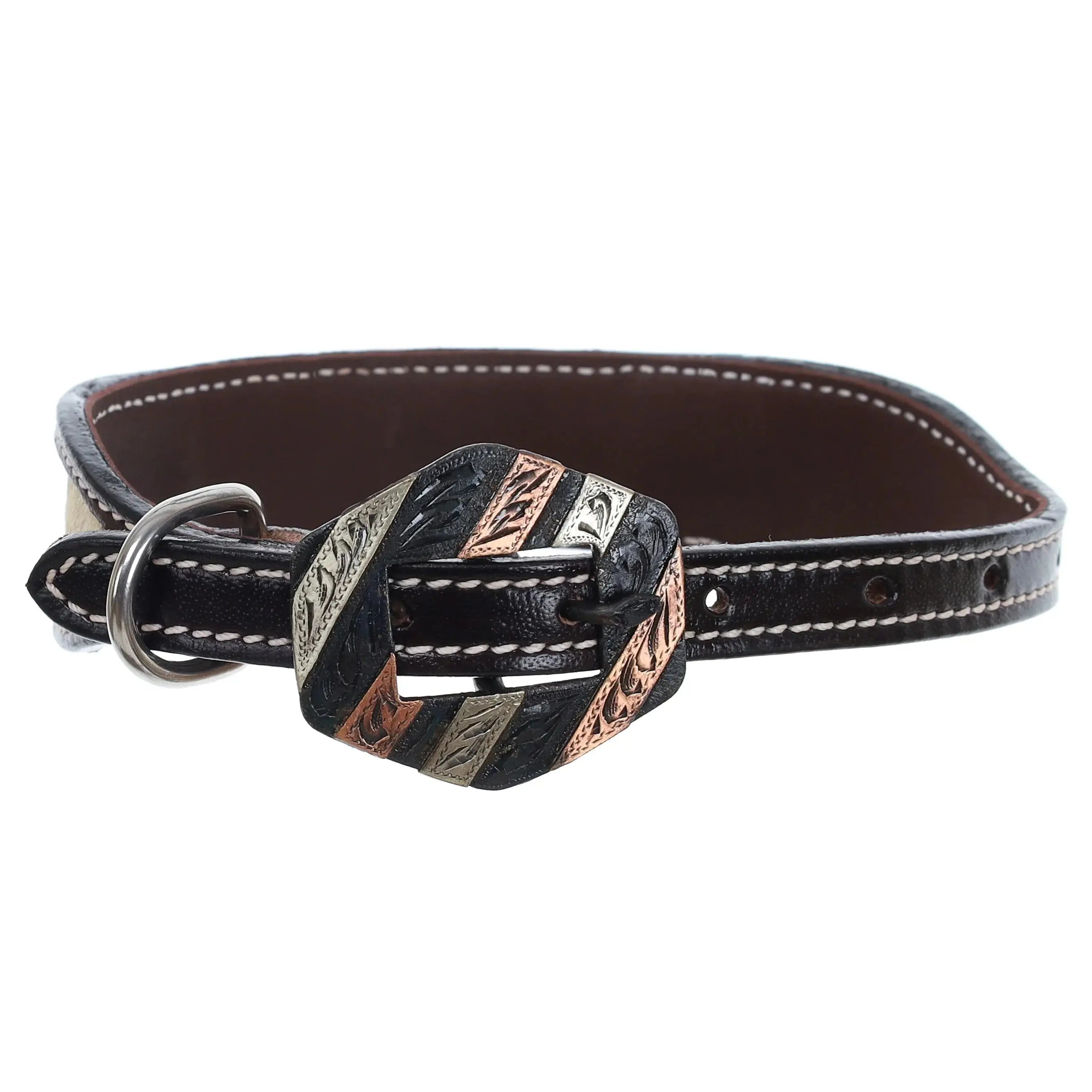FloraHide Leather Dog Collar