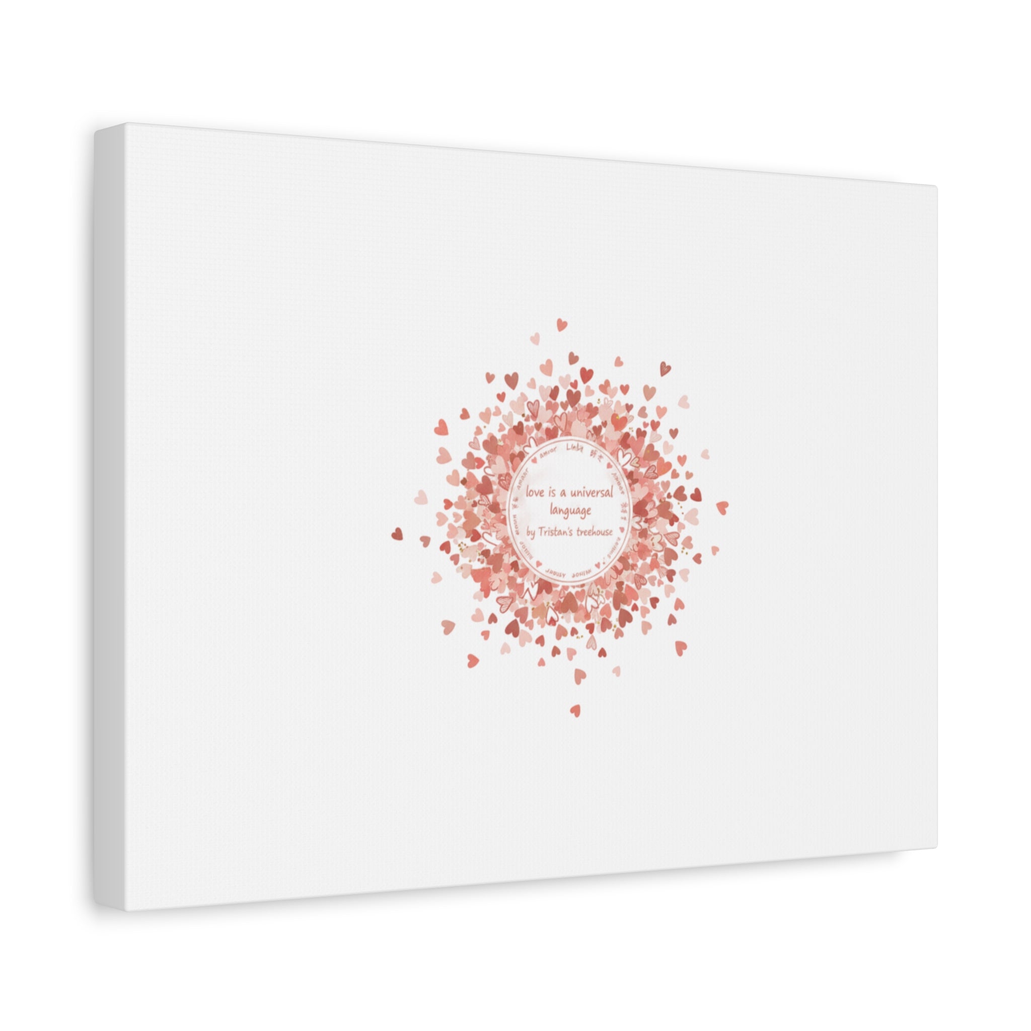 Tiny Heart Confetti Canvas | Matte Stretched Wall Art