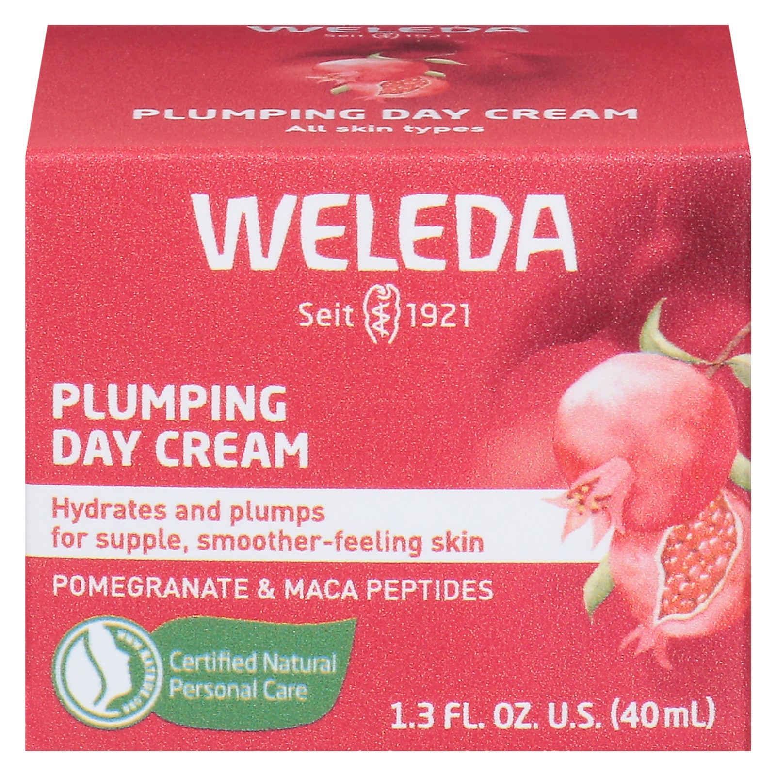 Weleda Plumping Day Cream, Natural Firming Face Moisturizer, 1.3 fl oz
